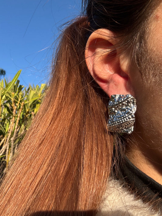 Boucles d’oreilles - acier inoxydable argenté