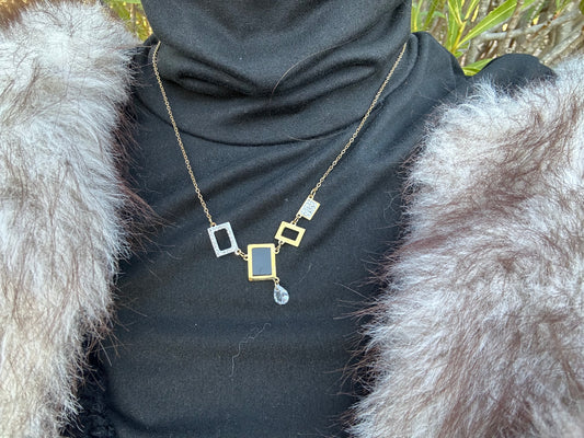 Collier - acier inoxydable doré