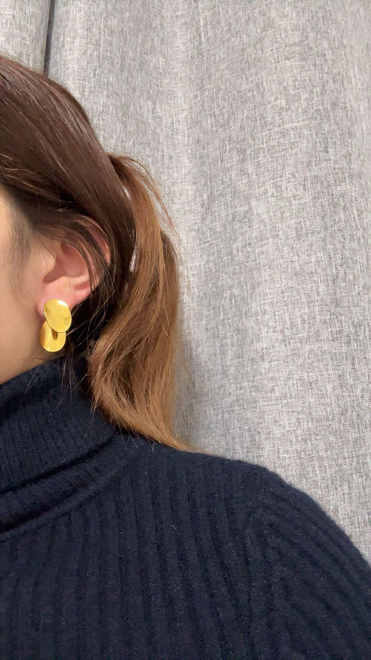 Boucles d’oreilles - acier inoxydable doré