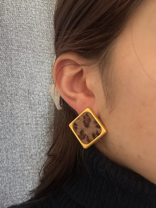 Boucles d’oreilles léopard - fantaisie