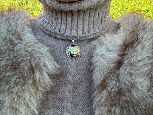 Collier - acier inoxydable doré et argenté