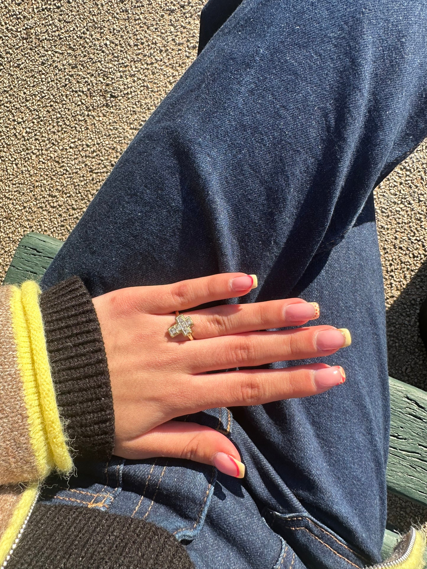 Bague ajustable - cuivre doré