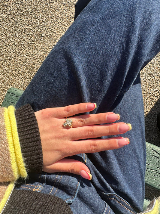 Bague ajustable - cuivre doré