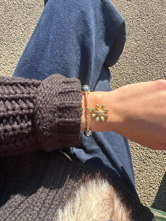 Bracelet fantaisie - cuivre doré