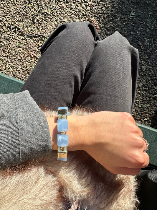 Bracelet élastique carré - fantaisie