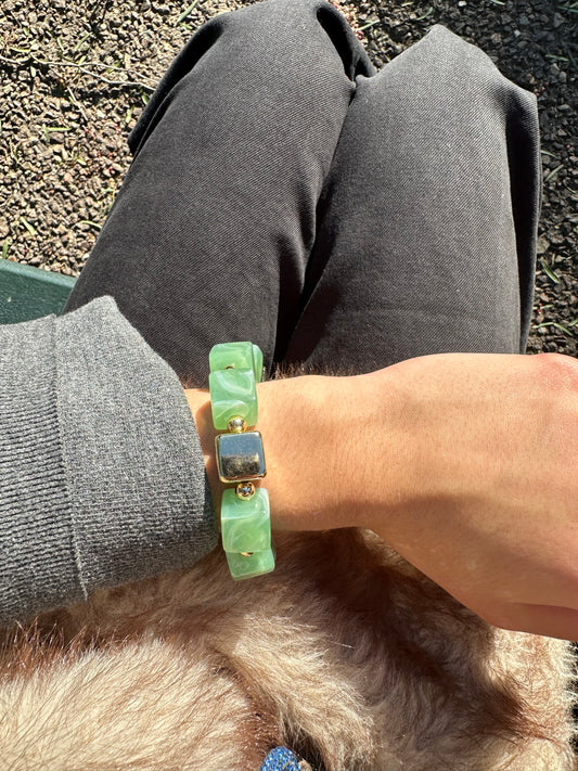 Bracelet élastique carré - fantaisie