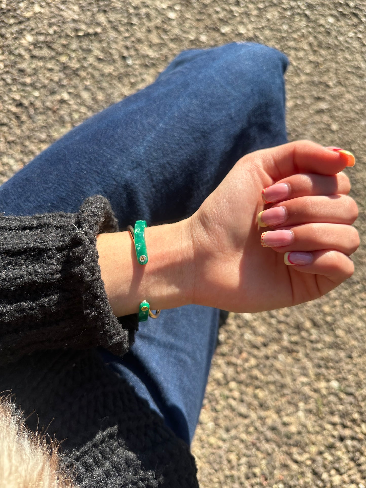 Jonc - acier inoxydable doré