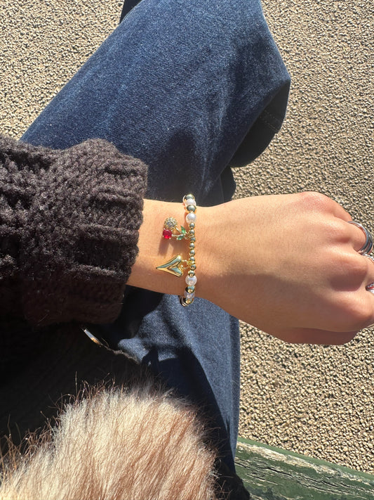 Bracelet élastique - cuivre doré