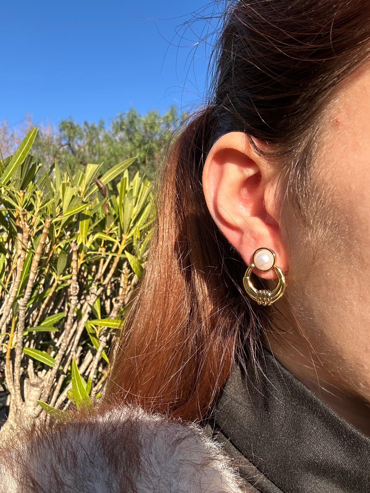 Boucles d’oreilles - acier inoxydable doré