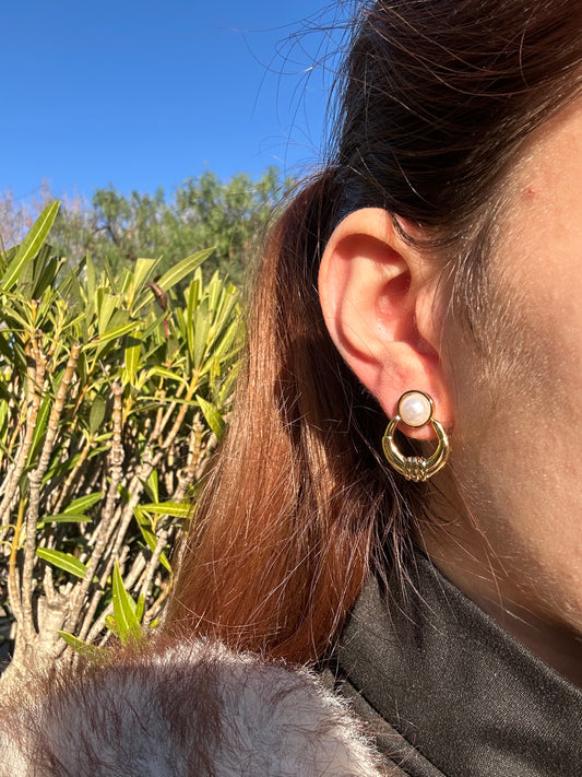 Boucles d’oreilles - acier inoxydable doré