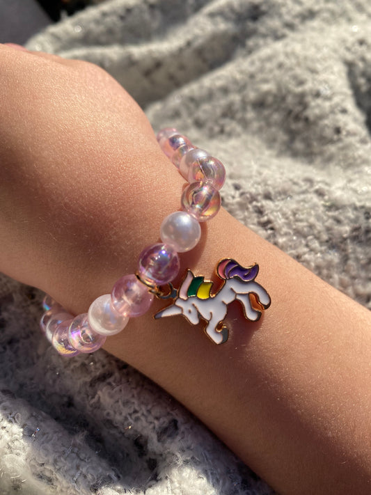 Bracelet élastique licorne