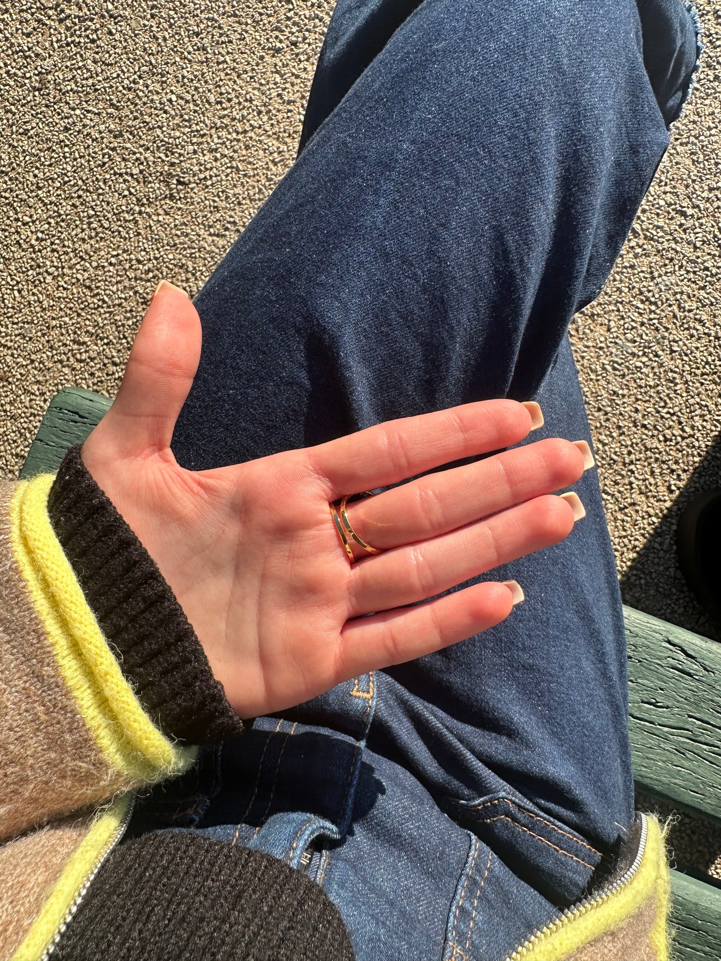 Bague ajustable - acier inoxydable doré