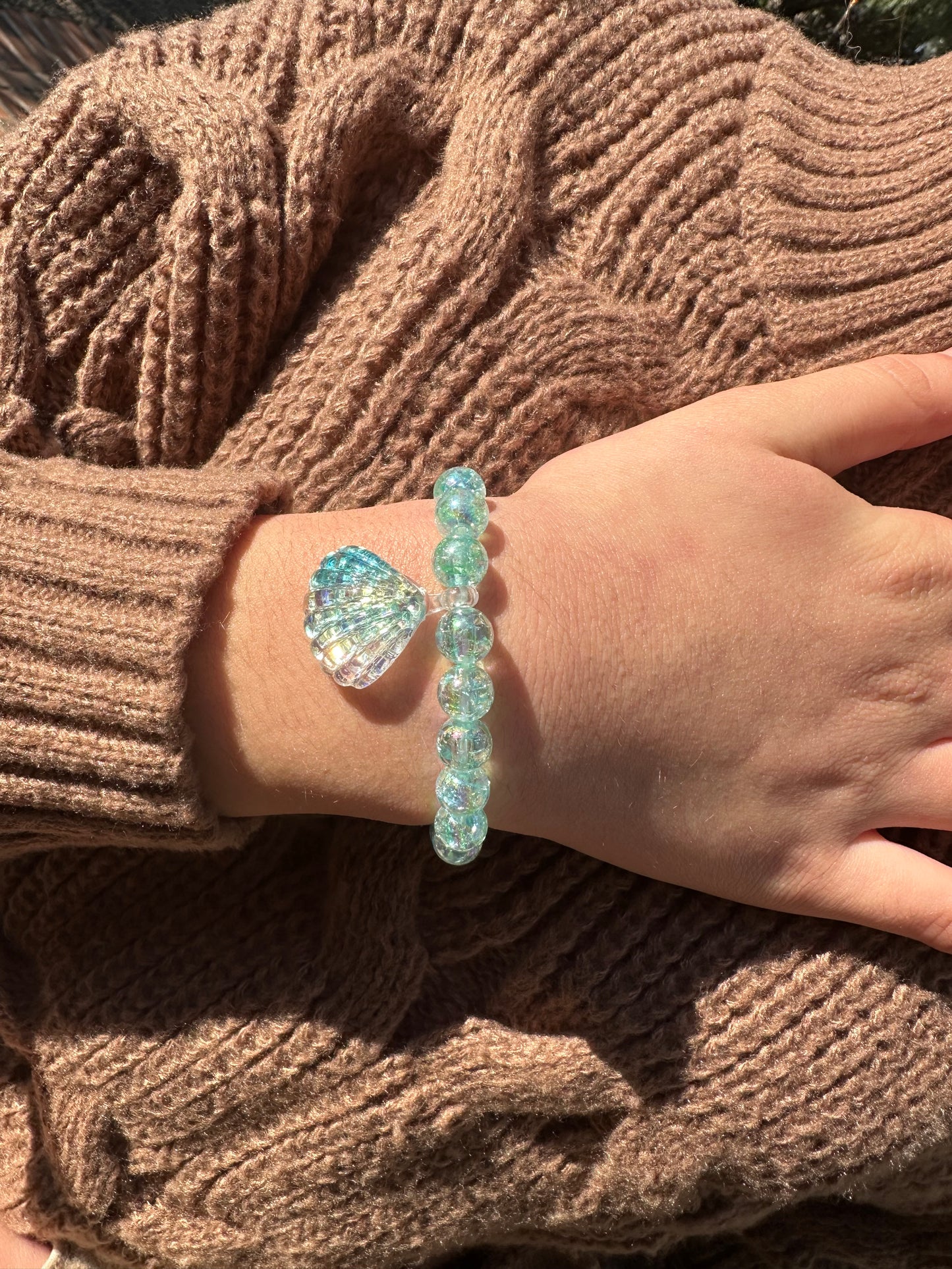 Bracelet élastique coquillage enfant - fantaisie