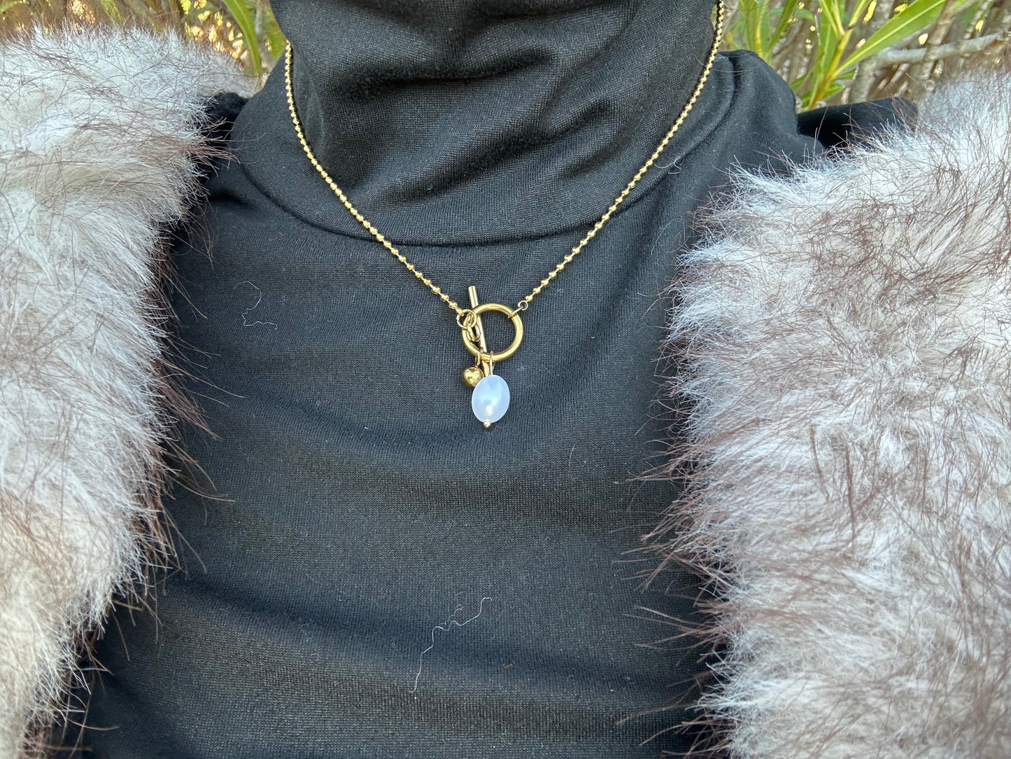 Collier - acier inoxydable doré