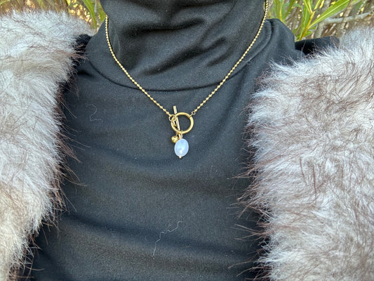 Collier - acier inoxydable doré