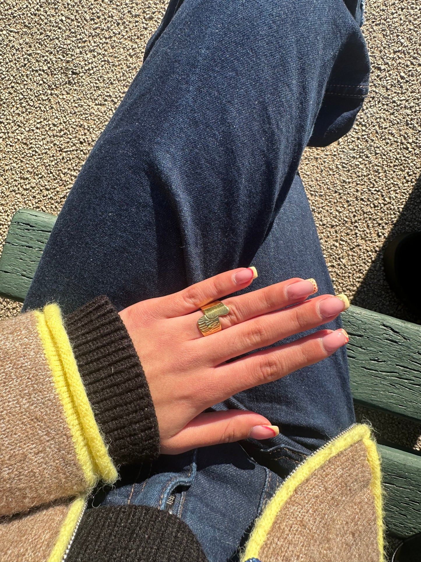 Bague ajustable - acier inoxydable doré