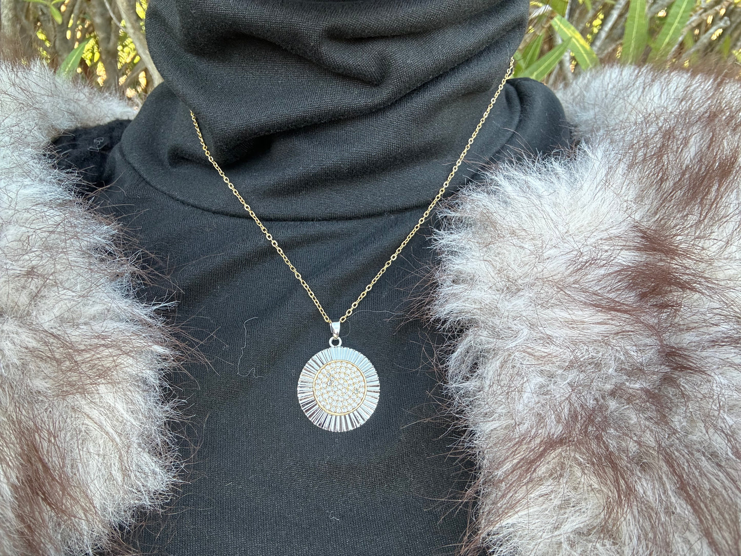 Collier - acier inoxydable doré