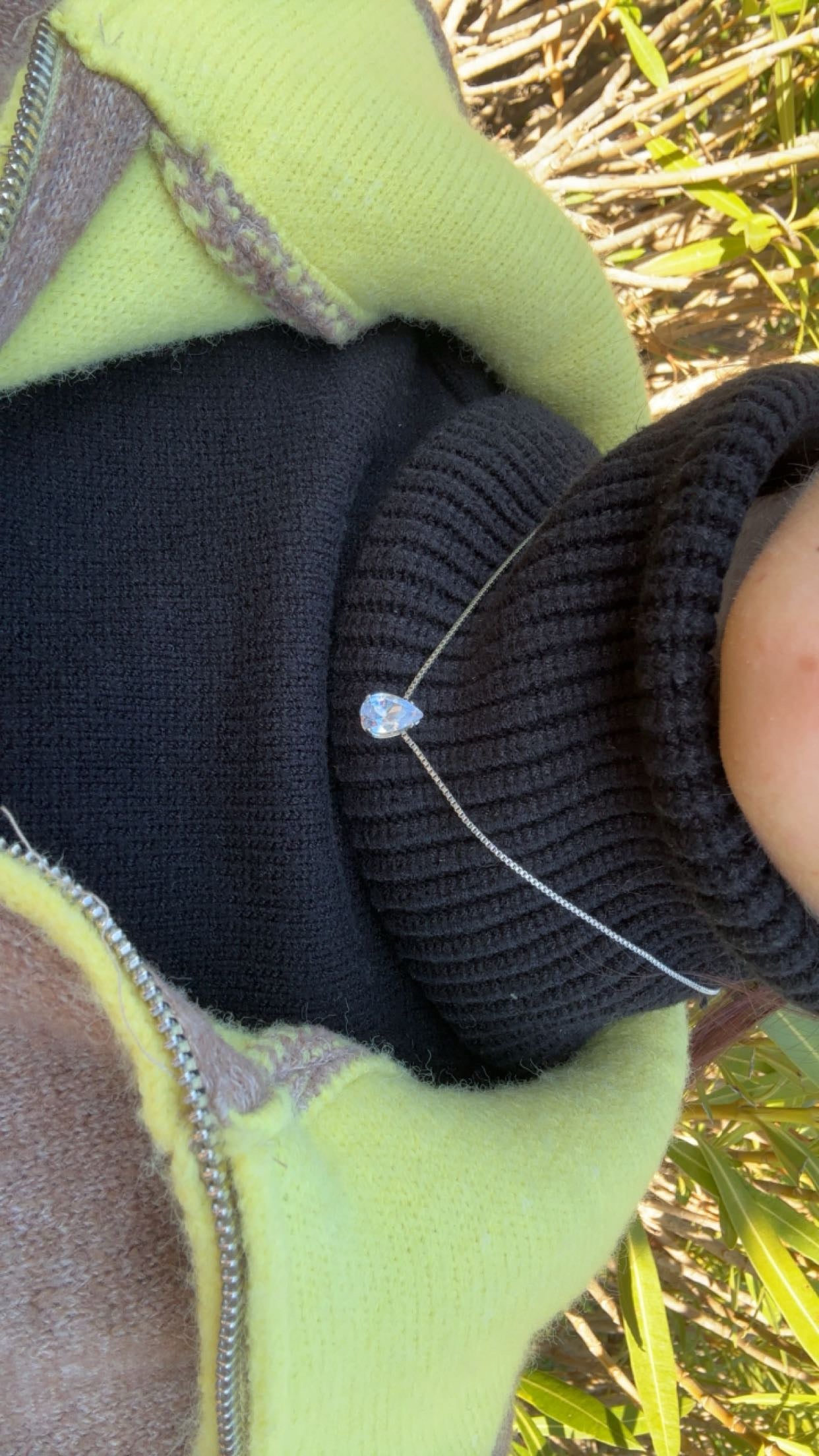 Collier - acier inoxydable argenté