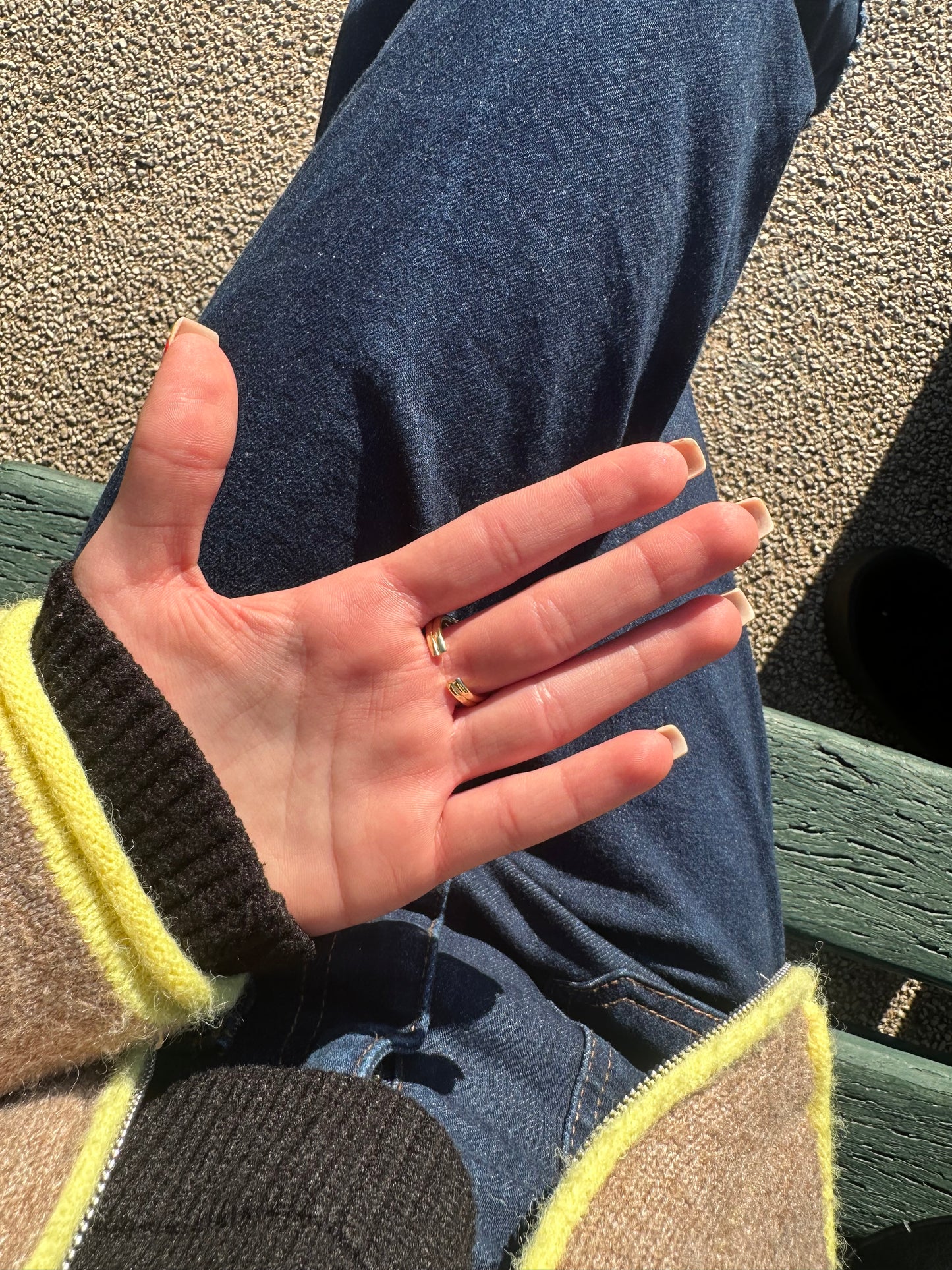 Bague ajustable - cuivre doré