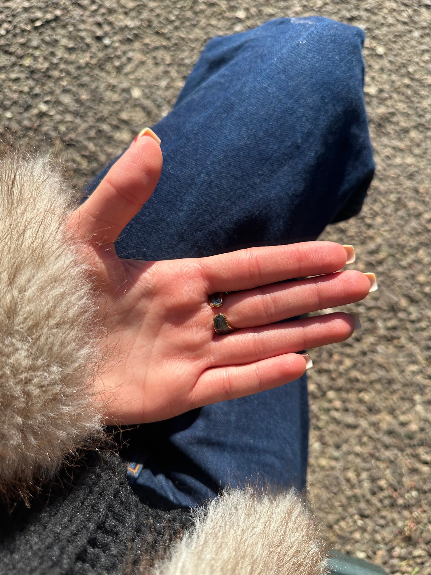 Bague ajustable - acier inoxydable doré