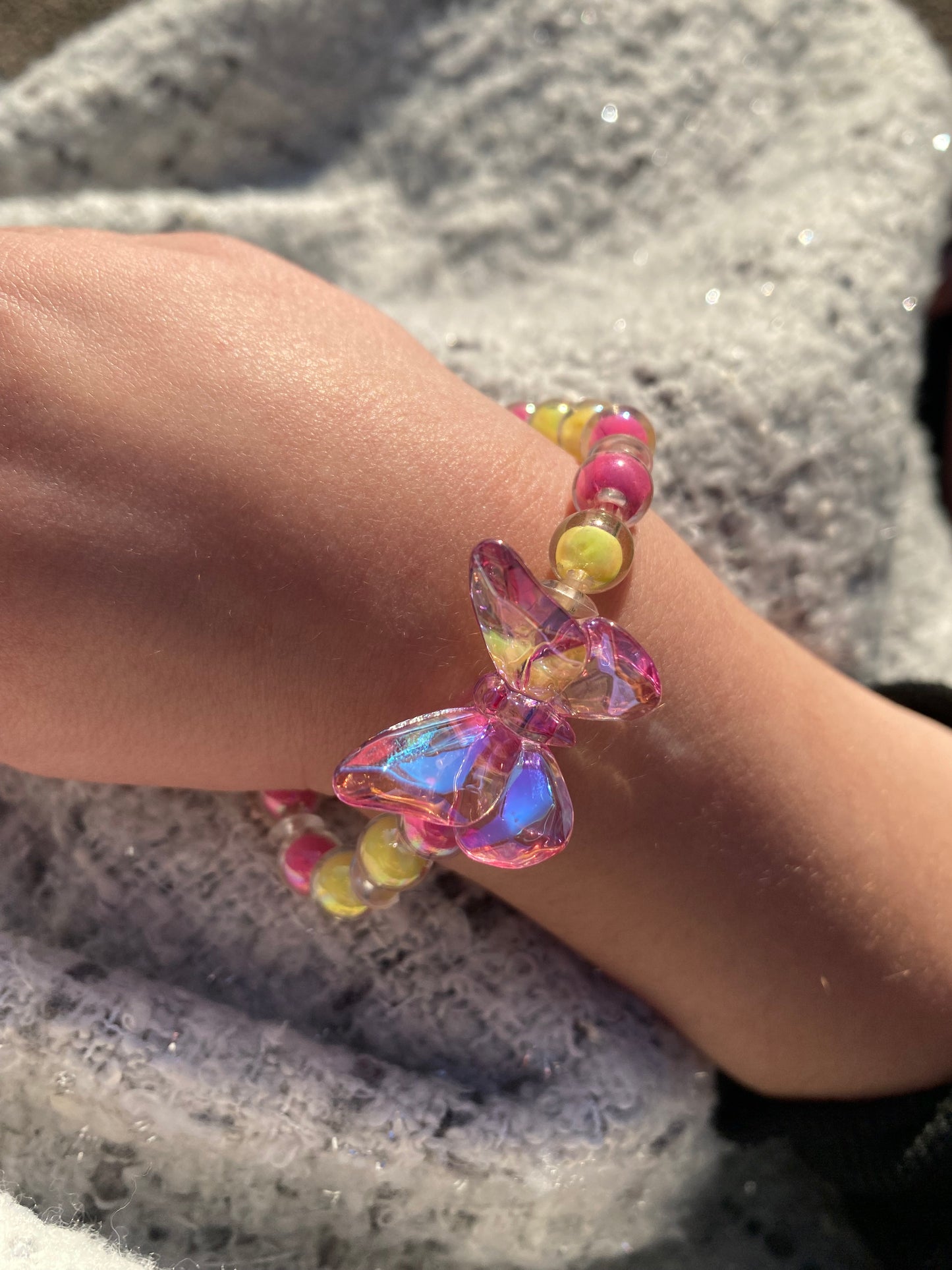 Bracelet élastique papillon enfant - fantaisie