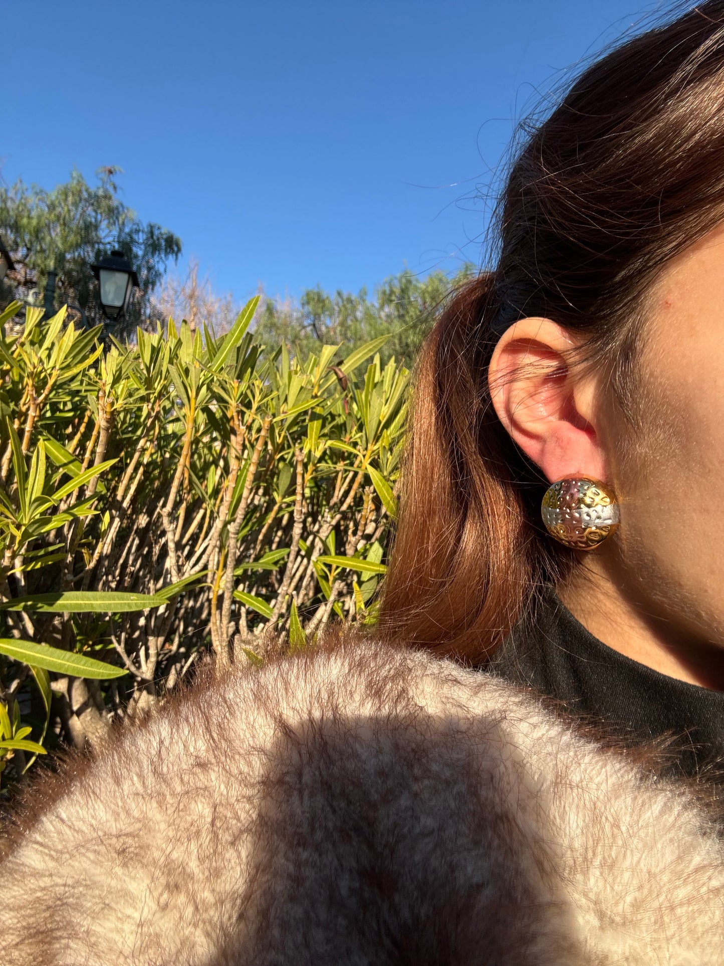 Boucles d’oreilles - acier inoxydable argenté, doré et or rose