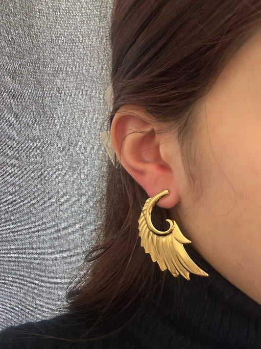 Boucles d’oreilles - acier inoxydable doré