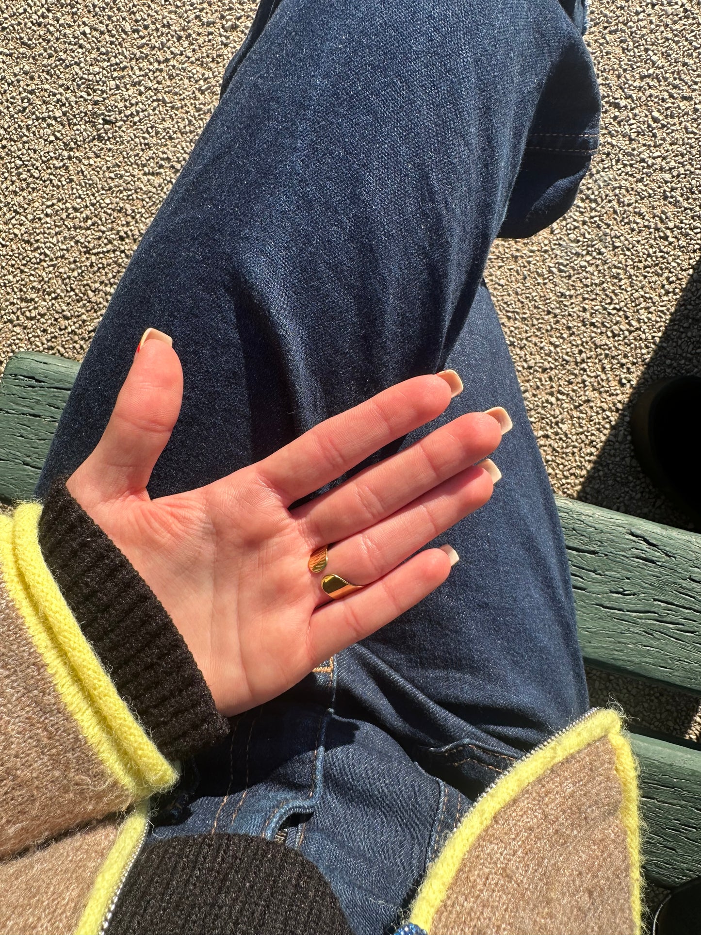 Bague ajustable - acier inoxydable doré