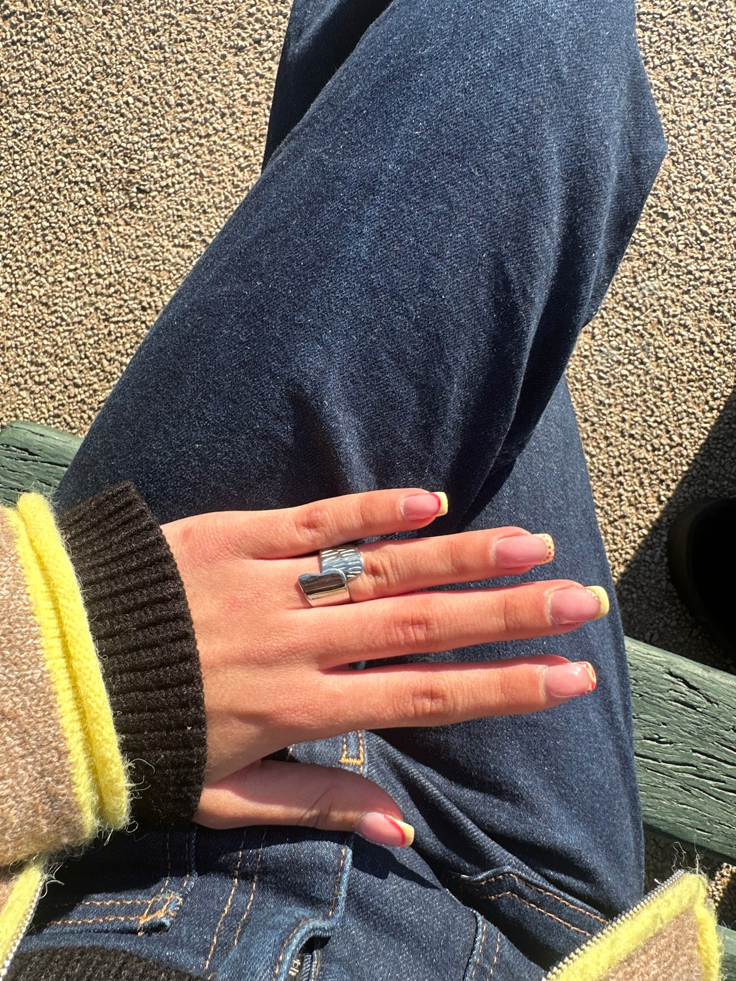 Bague ajustable - acier inoxydable argenté