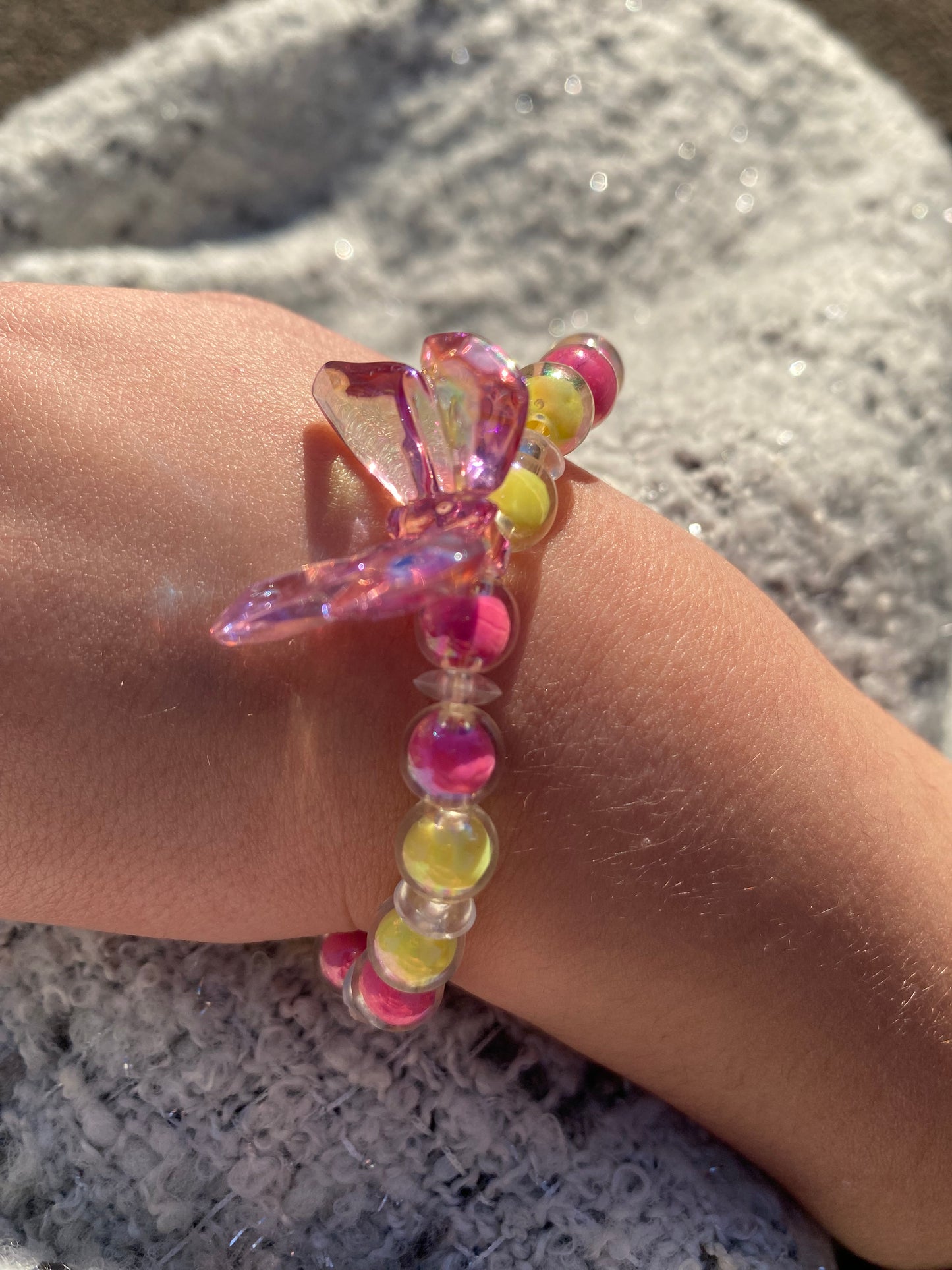 Bracelet élastique papillon enfant - fantaisie