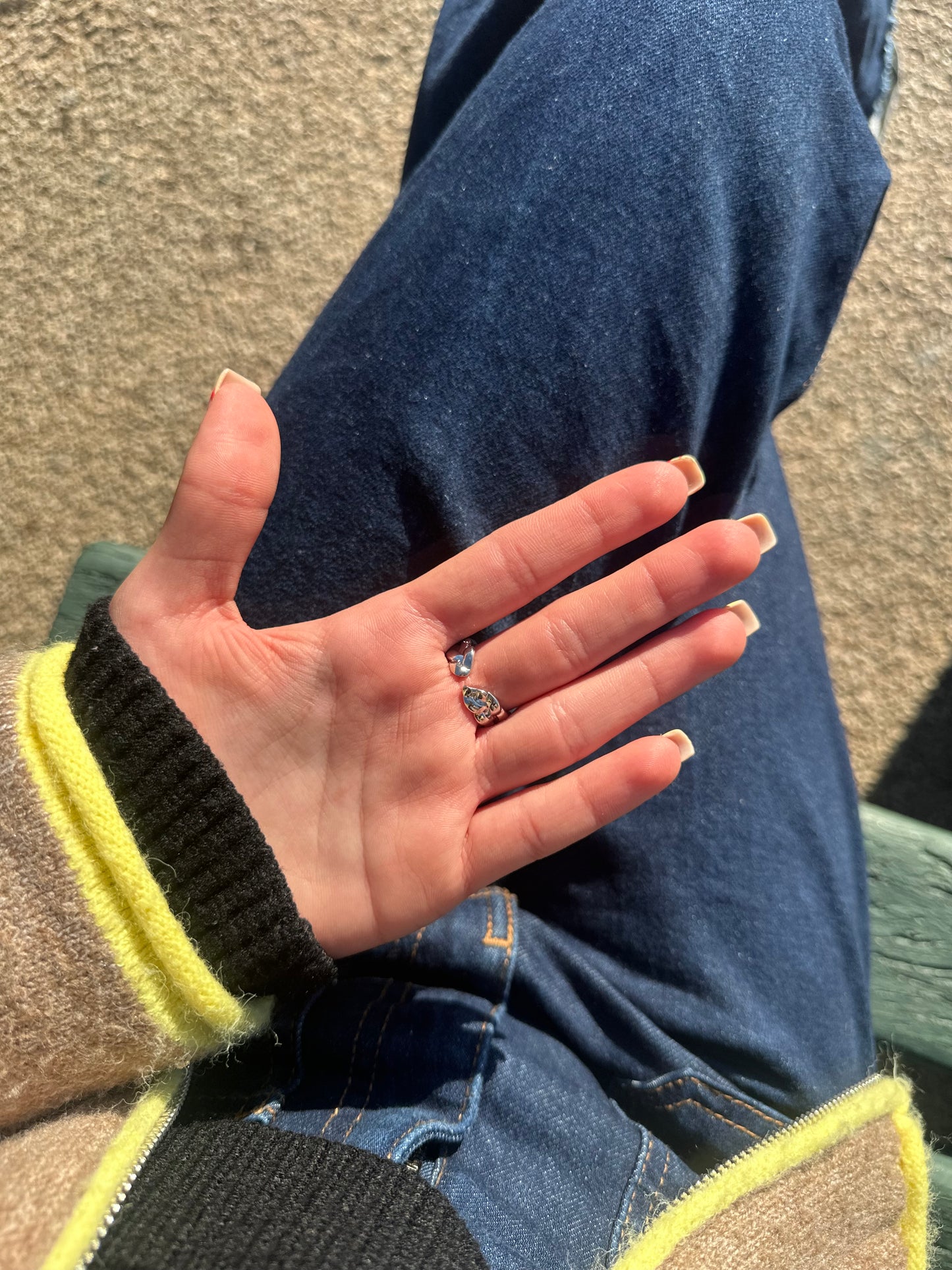 Bague ajustable - acier inoxydable argenté