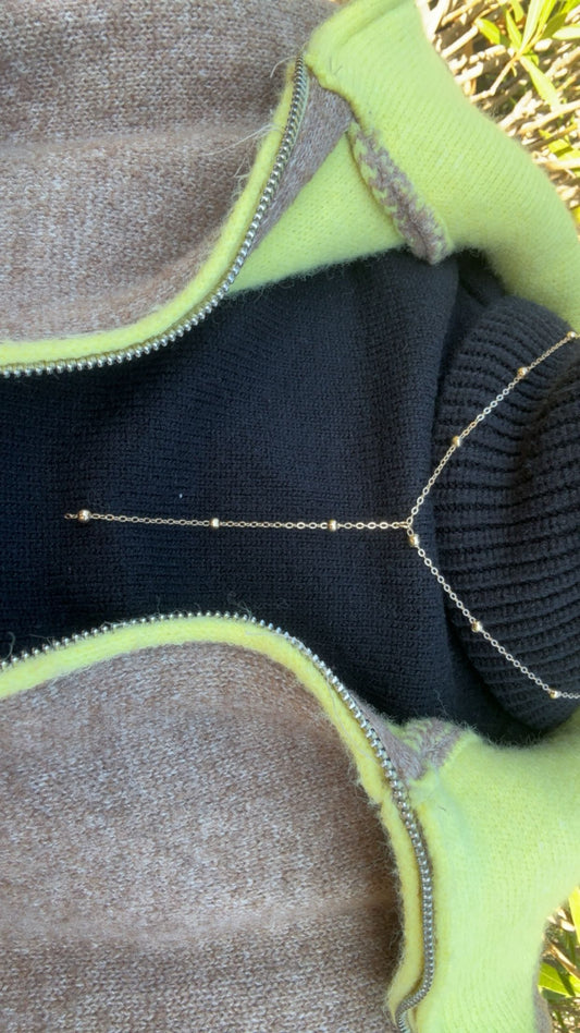 Collier pendant - métal doré