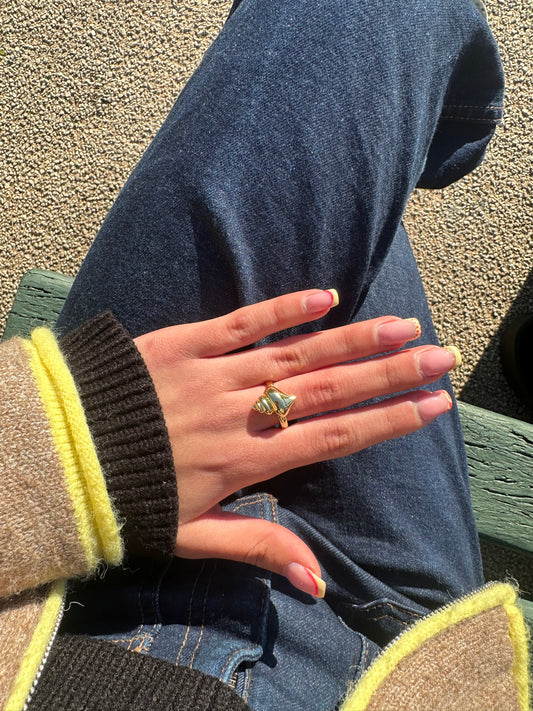 Bague ajustable coquillage