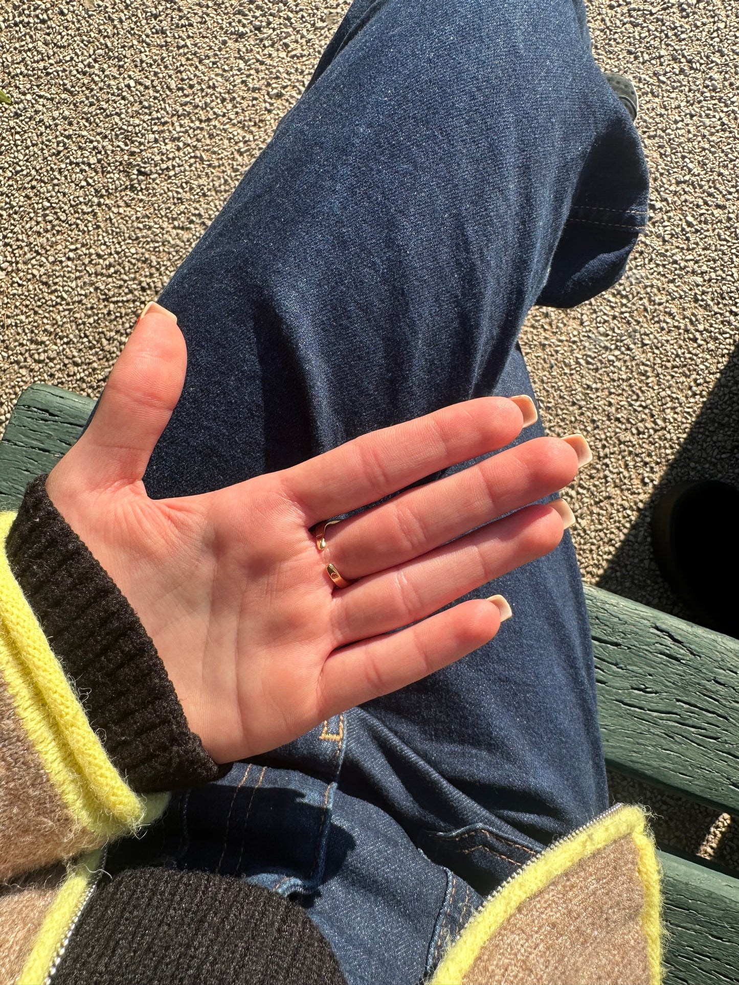 Bague ajustable - cuivre doré