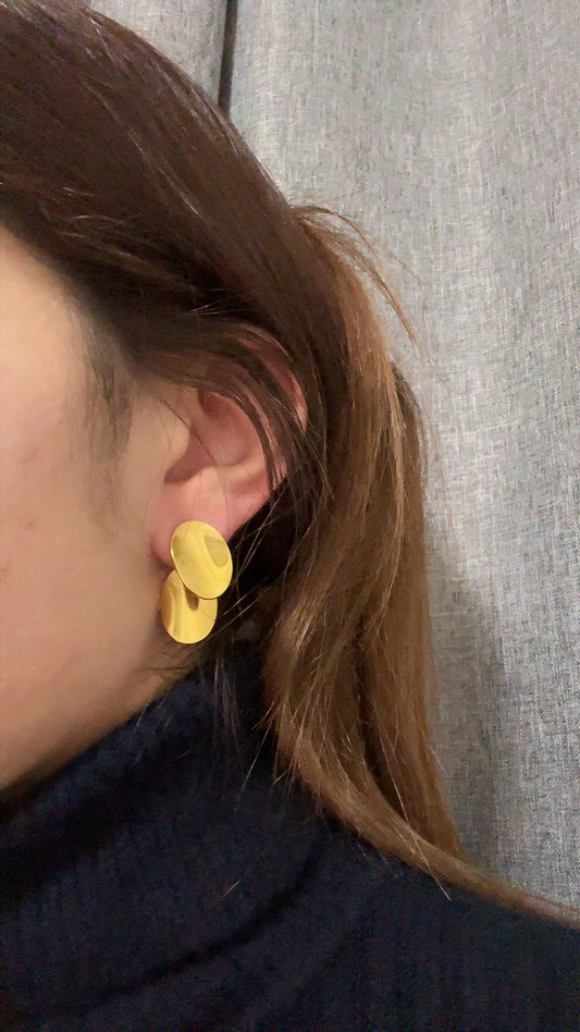 Boucles d’oreilles - acier inoxydable doré