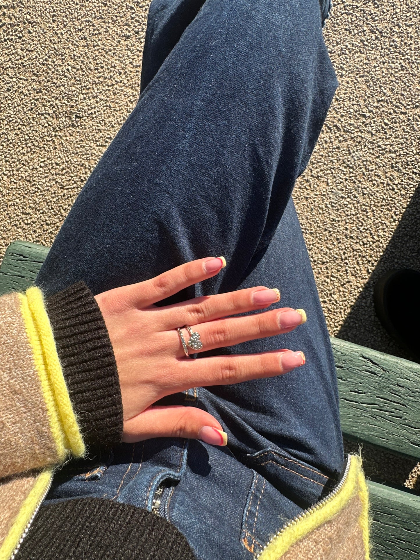 Bague ajustable - acier inoxydable argenté