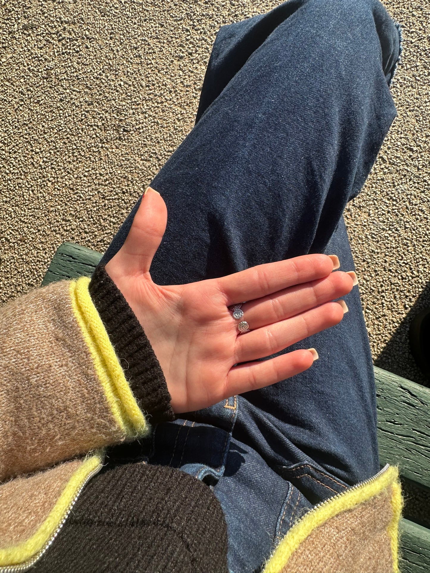 Bague ajustable - acier inoxydable argenté