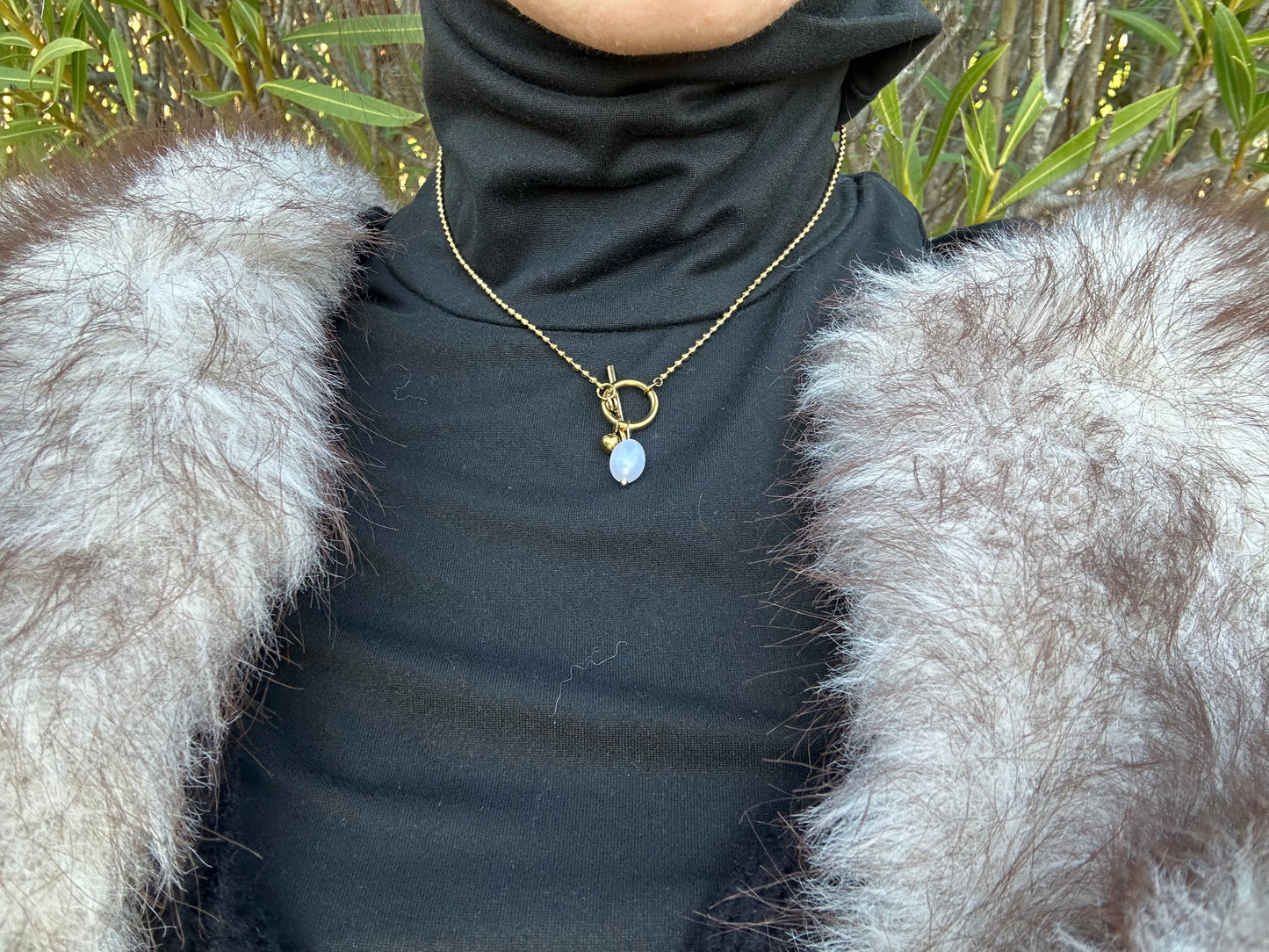 Collier - acier inoxydable doré