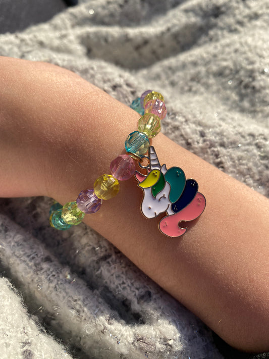 Bracelet élastique licorne