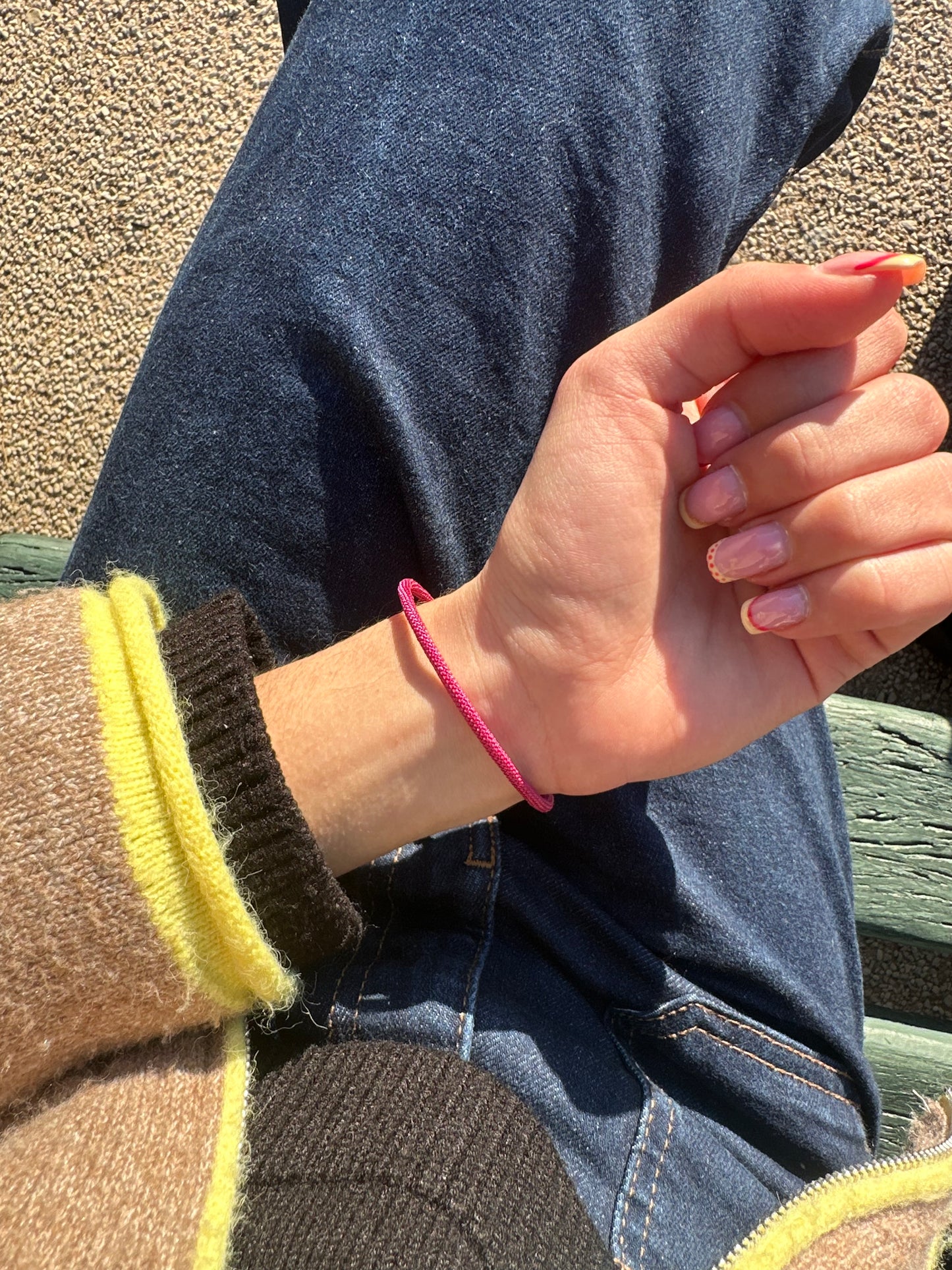 Bracelet cordon - cuivre doré