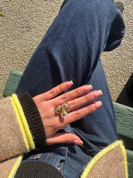 Bague ajustable - acier inoxydable doré