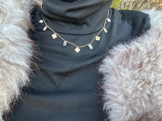 Collier - acier inoxydable doré